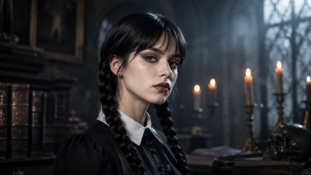 wednesday addams makeup